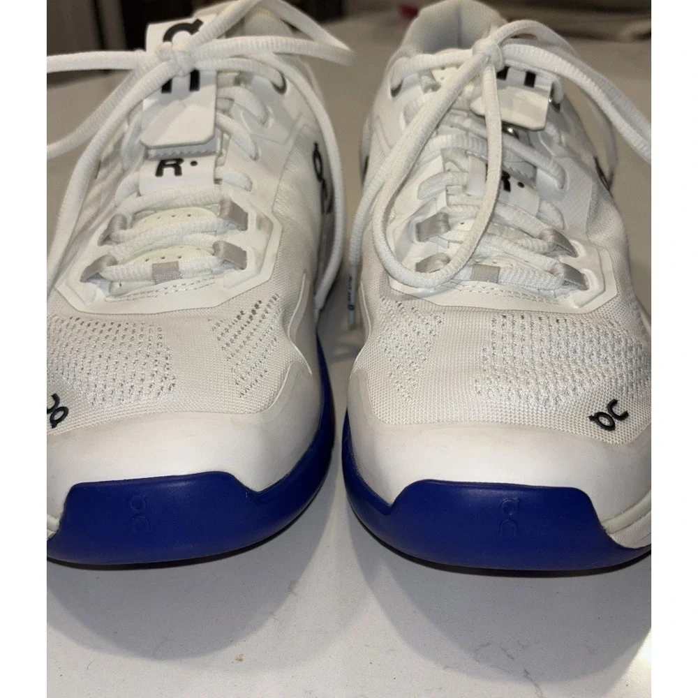 On THE ROGER Pro White / Indigo Tennis Shoes - 48.98721 Men's Size 11